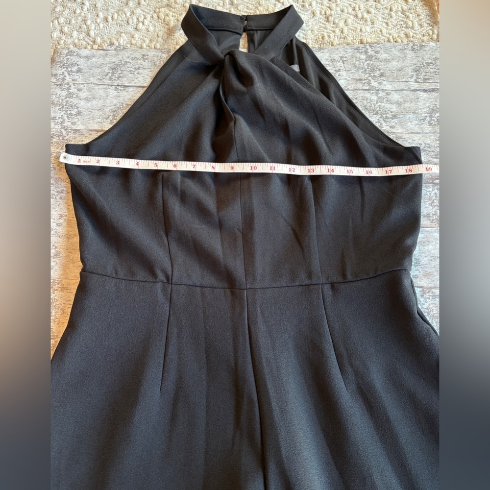 NEW w/o Tags Julia Jordan Black Halter Neck Wide Leg Jumpsuit Size 10 - Picture 11 of 12